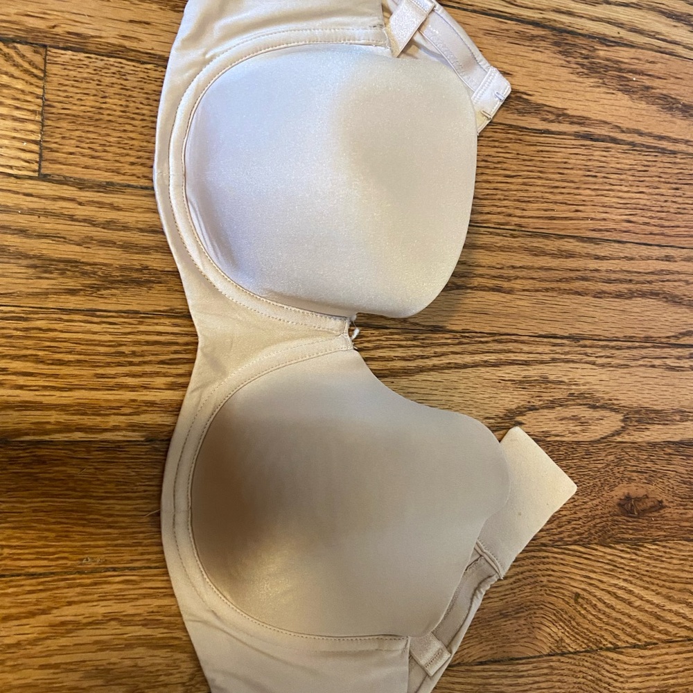 Beige Strapless Bra